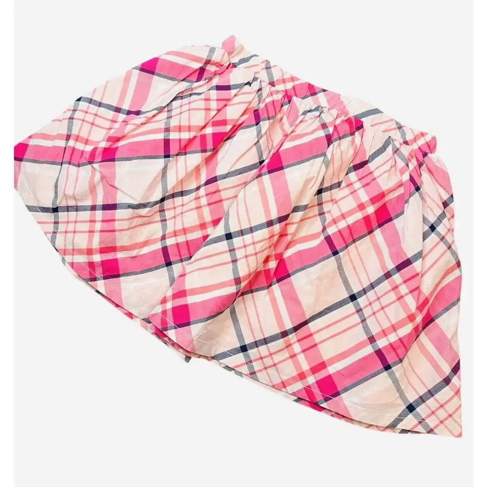 NWT GYMBOREE GIRLs Pink Plaid Layered Skirt SIZE 10